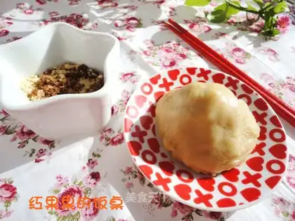 Bean flour cake