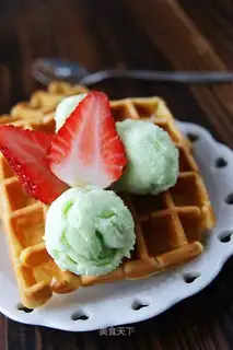 Vanilla waffles