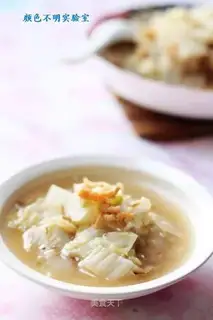 Stewed cabbage with dried shrimp