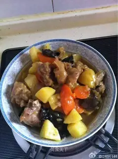 Curry duck leg