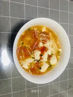 Tomato tofu soup