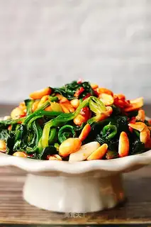 Roasted organic spinach