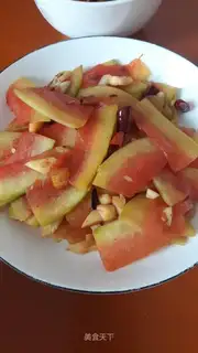 Spicy watermelon peel