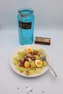 Potato bacon cucumber salad