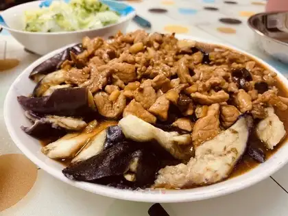 Steam eggplant