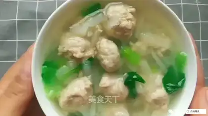 Carrot meatball soup