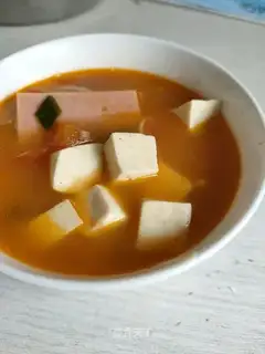 Tomato tofu soup