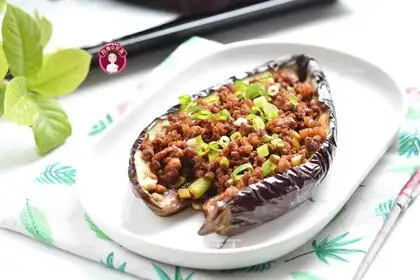 Roast eggplant