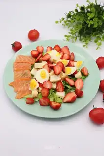 Squid egg and fruit salad