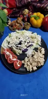 Chicken chest potato salad