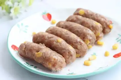 Pork corn sausage