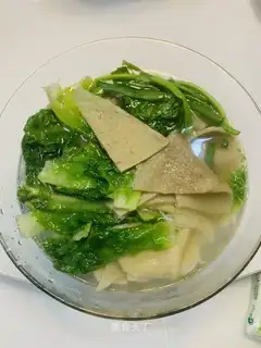 Potato fried egg soup