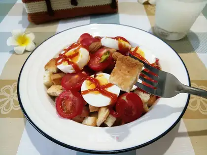 Toast salad