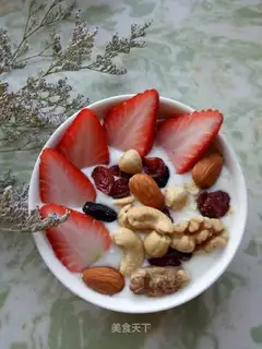 Strawberry fruit yogurt