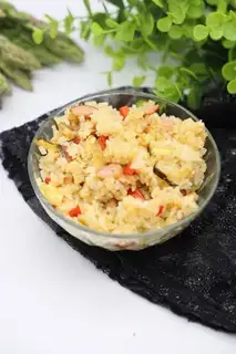 Paprika ham and egg fried rice