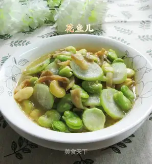 Squeeze the beans and make the flowers