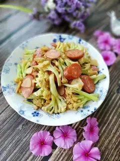Scrambled ham sausage