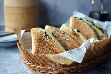 Onion sesame pancakes