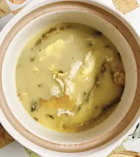 Mud egg soup