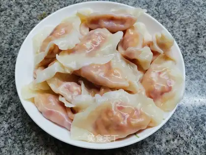 Tomato egg dumplings