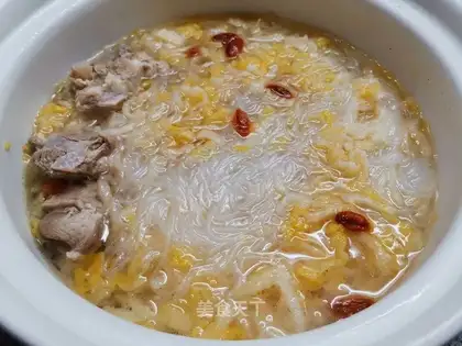 Pork oatmeal fan casserole