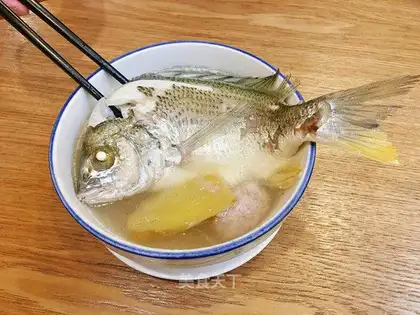 The yellow finfish make soup