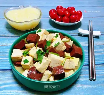 Pig blood tofu