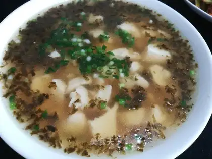 Sour tofu soup