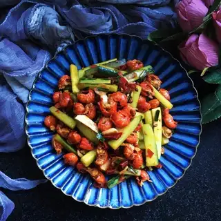 Spicy shrimp tail