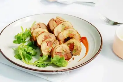 Honey chicken rolls