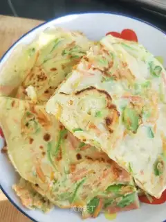 Spicy carrot eggcake