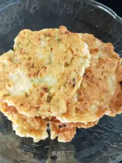 Vegetable shrimp cake