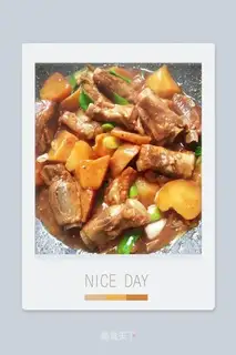 Potato burn ribs