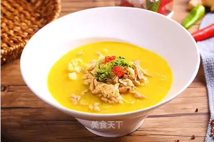 Gold soup fat cow