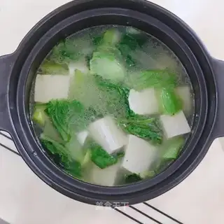 Mustard tofu fish soup