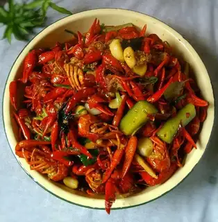 A greasy purple lobster