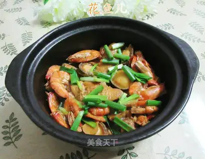 Shrimp shrimp from the middle fin