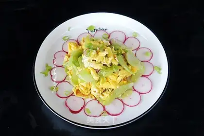 cucumber fried eggs
