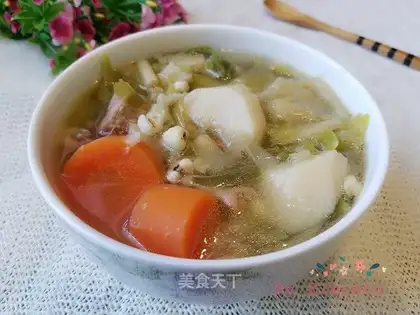 Mountain medicine, carrots, broccoli soup
