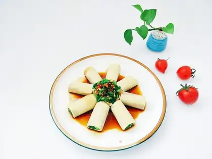 Spinach tofu