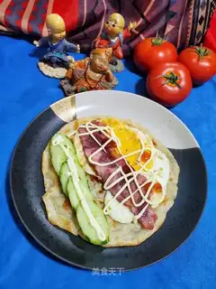 Cucumber bacon-cake