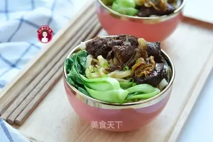 Beef with his head on his head