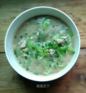 Meat melon soup