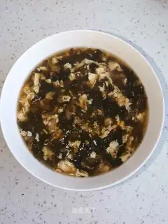 Shrimp veggie omelet soup