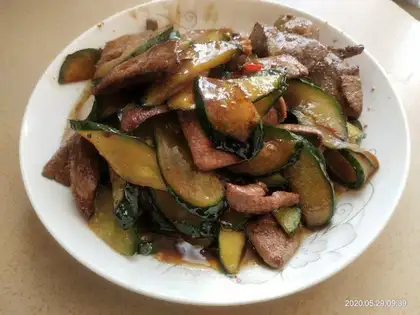 The cucumbers fried the liver