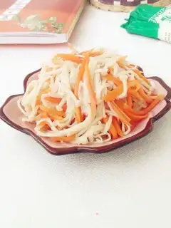 Golden pins and mushrooms and carrots