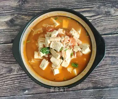 Tomato tofu soup
