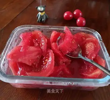 Ice cream pickled tomatoes