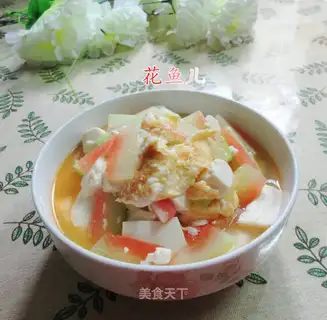 Eggs, watermelon, tofu