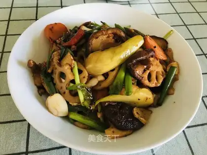 Dry pots and vegetables